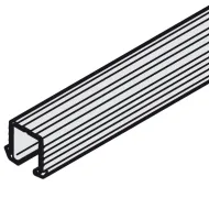 Profilis viršutinis įfrezuojamas Slido F-Line21 L2500mm, aliuminis