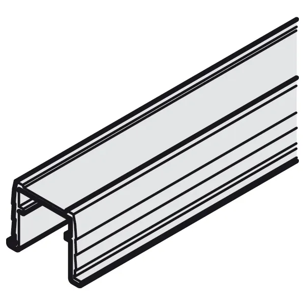 Profilis apatinis įfrezuojamas Slido F-Line31 L2500mm, aliuminis