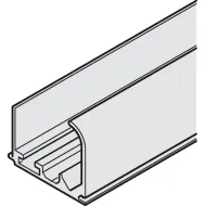 Single running track, Top, For screw fixing or groove mounting, Pre-drilled