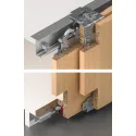 Sliding door fitting, Slido F-Line42 50A up to 4 doors, set