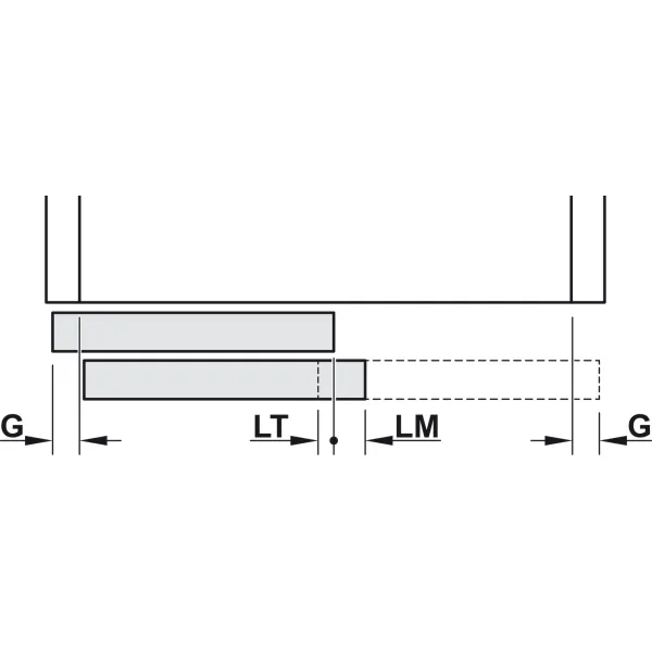 SDS Slido F-Line42 50A medinėms 2 durims su švelniu stabdymu 2 kryptimis