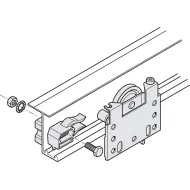 Sliding door fitting, Slido F-Line42 50A up to 4 doors, set
