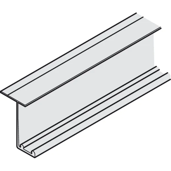 Profilis viršutinis dvigubas Slido F-Line42 L2500mm, aliuminis