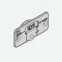 Sliding door fitting, bottom, adjustable