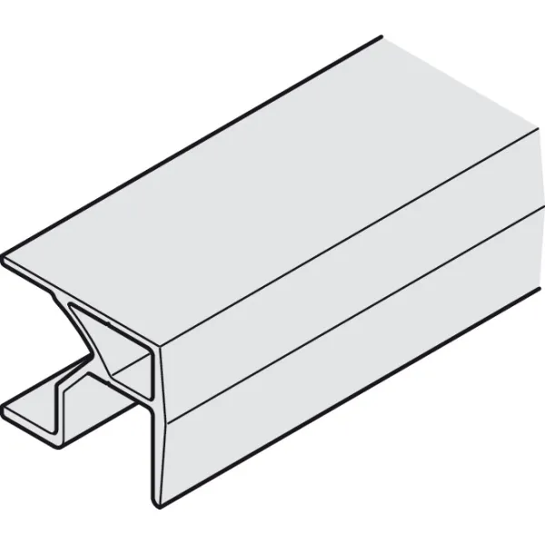 Profilis viršutinis prisukamas Slido F-Fold61 L1500mm, aliuminis