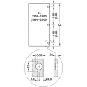 SDS Slido F-Park72 30A medinėms 1 durims H1200-1400mm, P560mm,