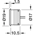 Jungiklis sensorinis su šviesos reguliavimu In-Line Loox5, Ø17mm, 12V, 2m, chromas