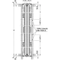 SDS Slido F-Park72 30A medinėms 1 durims H1200-1400mm, P560mm,