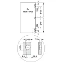 Sliding door fitting, Slido F-Park72 50A, Infront/Vorfront