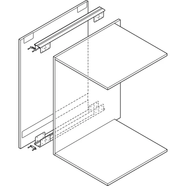 Sliding door fitting, Slido F-Park72 50A, Infront/Vorfront