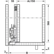 Sliding door fitting, Slido F-Park72 50A, Infront/Vorfront