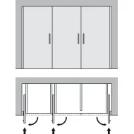 Sliding door fitting, Slido F-Park72 50A, Infront/Vorfront