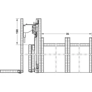 SDS Slido F-Park72 60B medinėms 2 durims H1200-1400mm, P805mm,