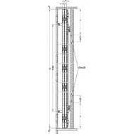 SDS Slido F-Park72 60B medinėms 2 durims H2200-2700mm, P805mm,