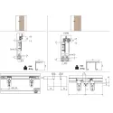 Sliding door system 1010, for one wooden door, 40kg