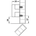Spacer, For Häfele Matrix Box P internal drawer and internal pull out