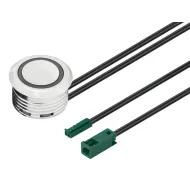 Touch dimmer swith In-Line Loox5, with orientation light, Ø17mm, 24V, 2m, chrome
