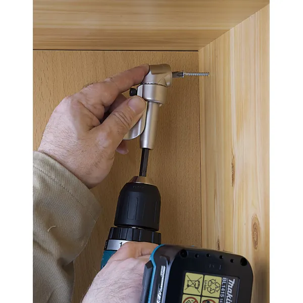 Offset screwdriver, Wiha, 105°, magnetic, with 1/4'' connection and holder