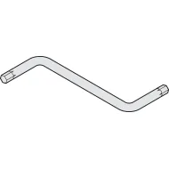 Hex key, Z-shape, steel galvanized