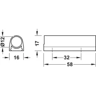 Switch housing, surface mount, adjustable, gray