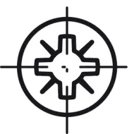 Cover cap, For screws with central hole Ø2.5mm, PZ2