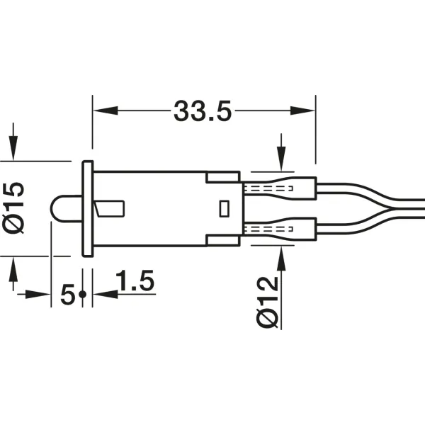 Door contact switch, Häfele Loox