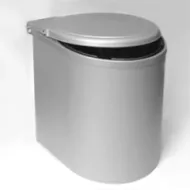 Šiukšliadėžė 277x277mm, H355mm, pilka