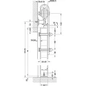 SDS SLIDO Design 100-S P1001-1250mm, L2500mm, juoda