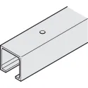 Single running track, top, for screw fixing
