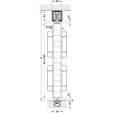 Sliding door fitting, Häfele Slido Fold 100-T, set