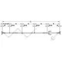 SDS Slido W-Fold32 100-T KPL be apatinio bėgelio sien.