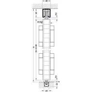 SDS Fold 100-T KPL be apatinio bėgelio tarpinės