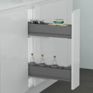 CARGO basket W150mm with soft close anthracite IKONA