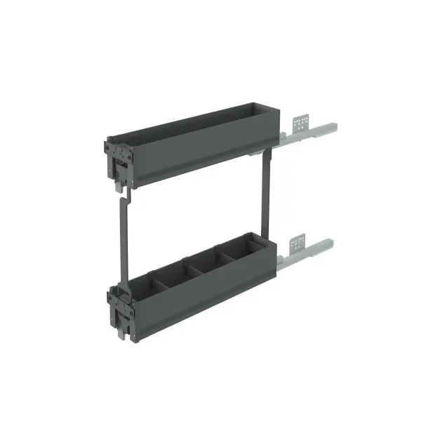 Krepšys šoninis CARGO P150mm, švelniu uždarymu antracitas IKONA
