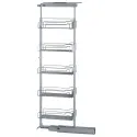 Larder unit pull-out DISPENSA W300mm H1600-2000mm, steel, installation behind fronts, baskets