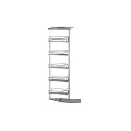 Larder unit pull-out DISPENSA W300mm H1600-2000mm, steel, installation behind fronts, baskets