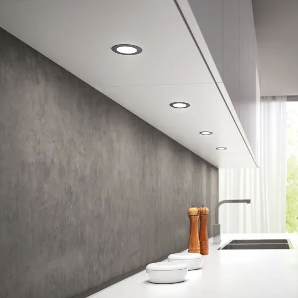 Šviestuvas LED ATOM 24V/3W baltas, natūrali balta šviesa