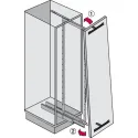 Larder unit pull-out, steel, installation behind fronts, baskets