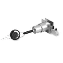 Lock for the system with different keys, matt chrome