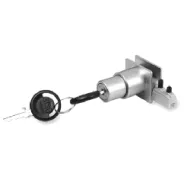 Lock for the system with different keys, matt chrome