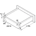 Concealed runner, Häfele Matrix Runner UM A30, full extension, load bearing capacity up to 30kg
