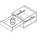 Stalčių šonai MX BOX S H84mm, L550mm, 35kg SF balta
