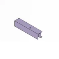 Profile upper aluminum anodized L3000mm
