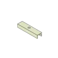 Profile lower U aluminum anodized L3000mm