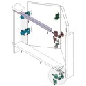 Profilis apatinis U aliuminis anoduotas L3000mm,