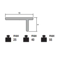 Aluminum profile L3000mm