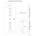 Even truss for wardrobe door L2320mm