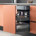 Kartelių komplektas stalčiams MX BOX S L450mm, pilka