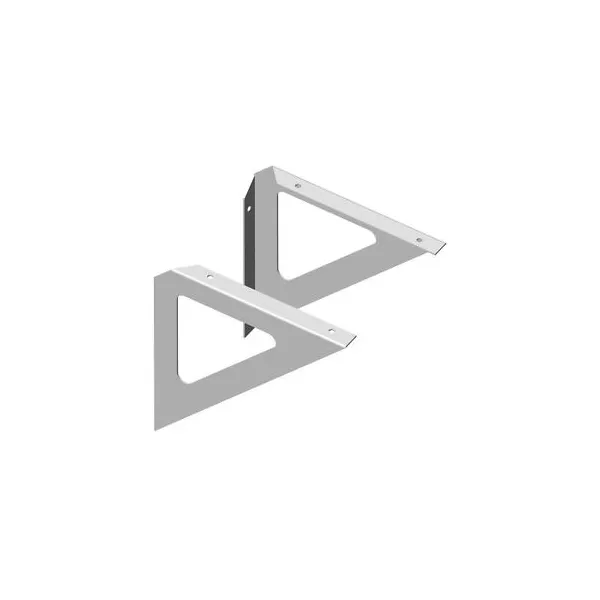 Shelf holder TRIANGLE 190x190mm 25kg aluminum
