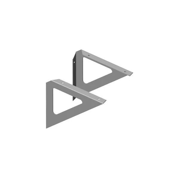 Shelf holder TRIANGLE 190x190mm 25kg aluminum
